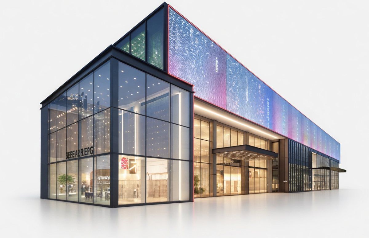 Flexible transparent LED film panels